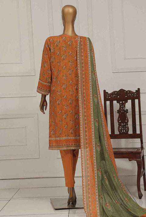 3 Piece Unstitched - Asasa Premium Embroidered Suit- AEL-254