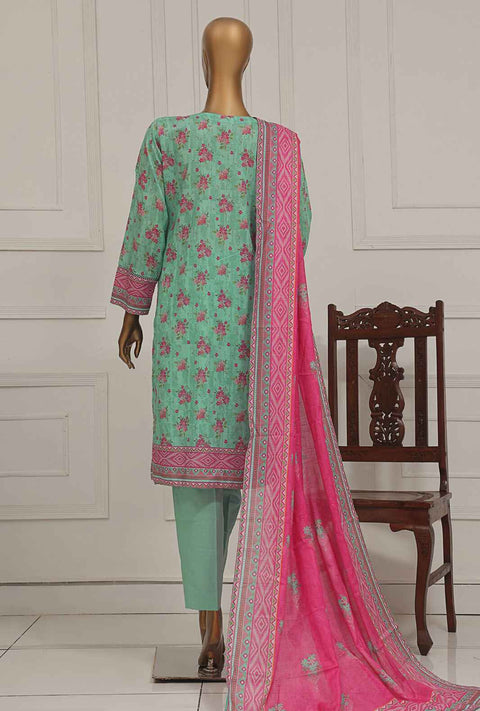 3 Piece Unstitched - Asasa Premium Embroidered Suit- AEL-255