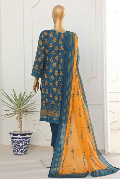 3 Piece Unstitched - Asasa Premium Embroidered Suit- AEL-260