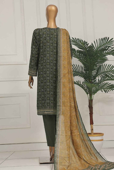 3 Piece Unstitched - Asasa Premium Embroidered Suit- AEL-69